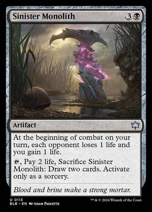Sinister Monolith 113