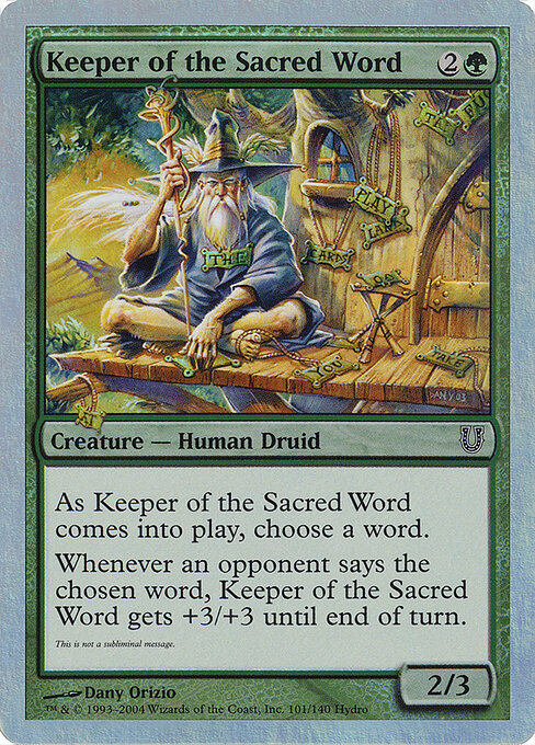 Keeper of the Sacred Word 101★