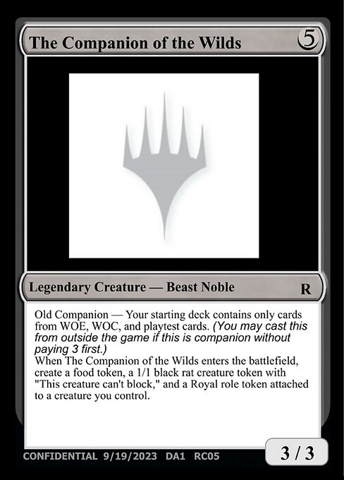 The Companion of the Wilds RC05b