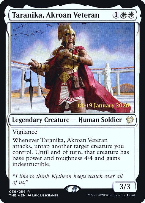 Taranika, Akroan Veteran 39s