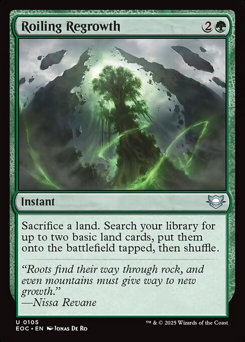 Roiling Regrowth 105