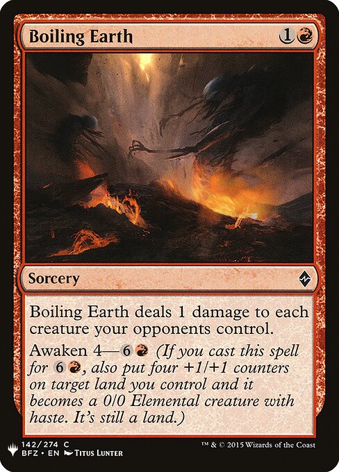 Boiling Earth BFZ-142