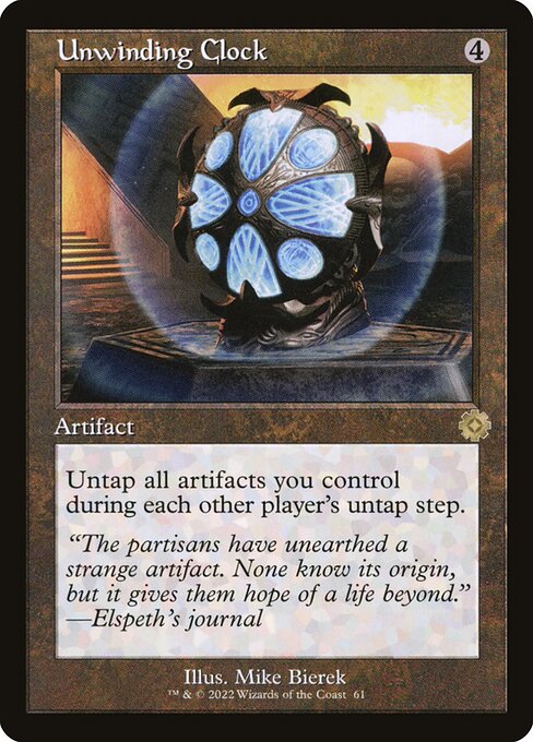 Unwinding Clock 61