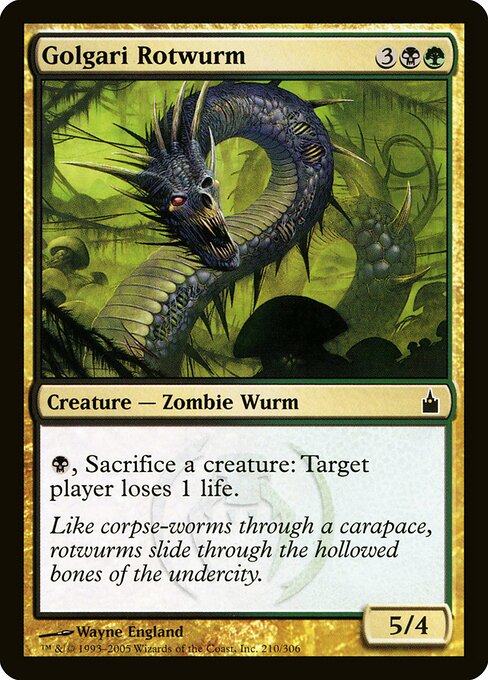 Golgari Rotwurm 210