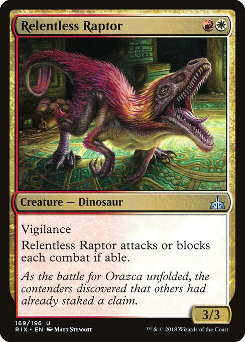 Relentless Raptor 169