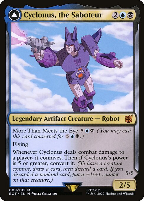 Cyclonus, the Saboteur // Cyclonus, Cybertronian Fighter 9
