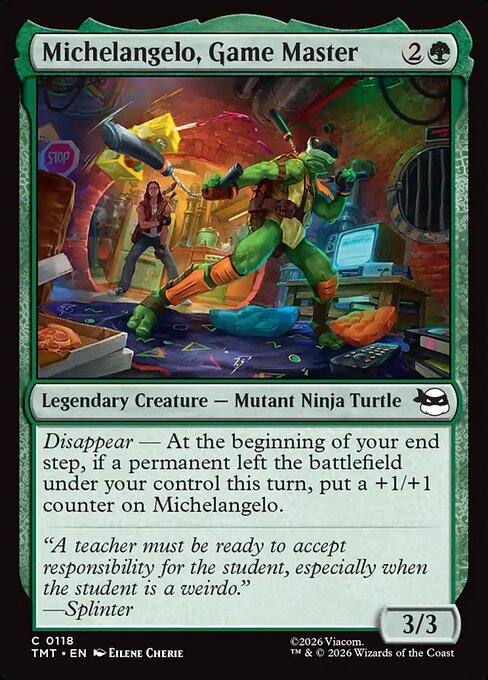 Michelangelo, Game Master 118