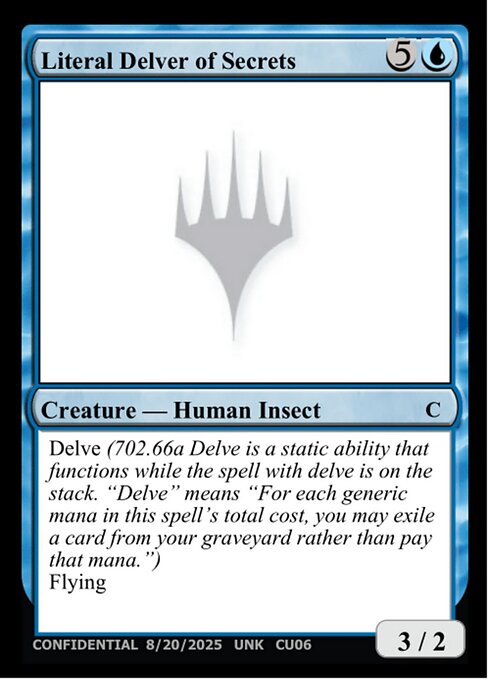 Literal Delver of Secrets CU06