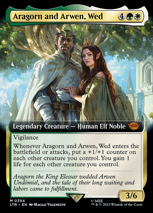 Aragorn and Arwen, Wed 394