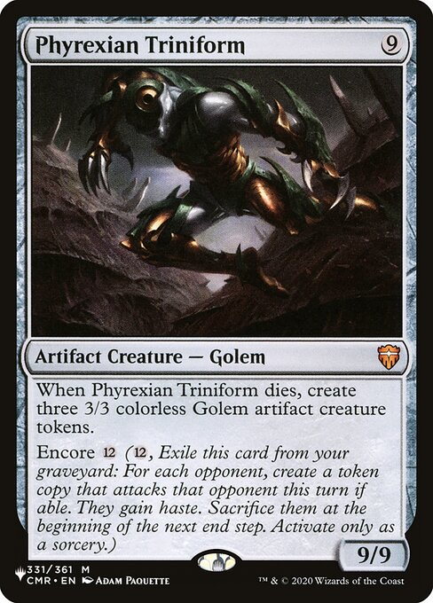 Phyrexian Triniform CMR-331