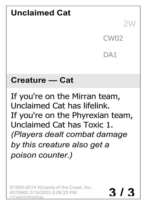 Unclaimed Cat CW02