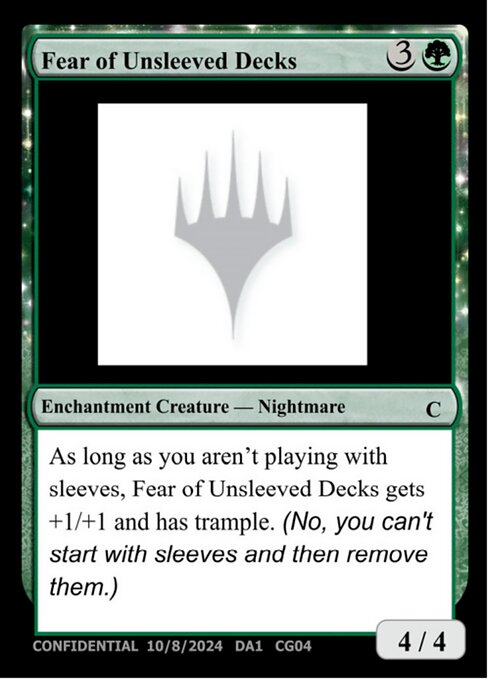 Fear of Unsleeved Decks CG04