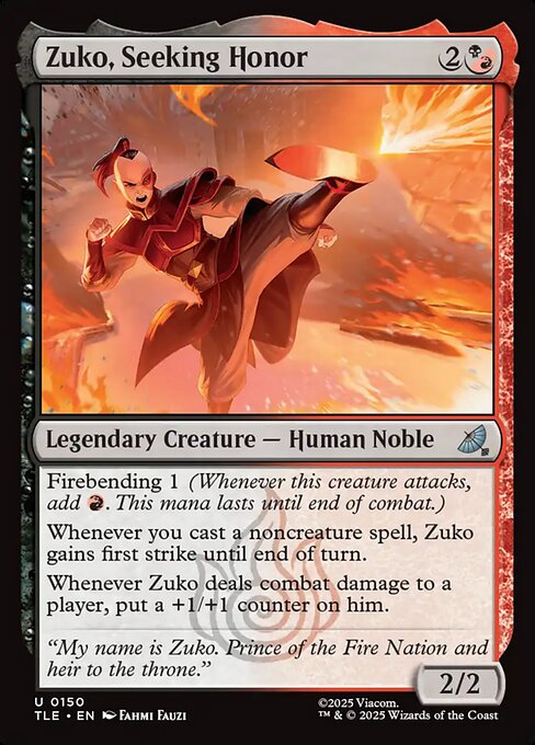 Zuko, Seeking Honor 150