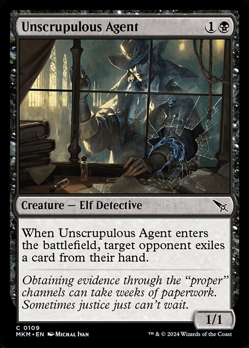 Unscrupulous Agent 109