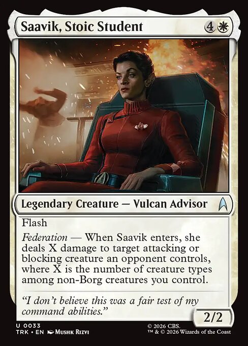 Saavik, Stoic Student 33