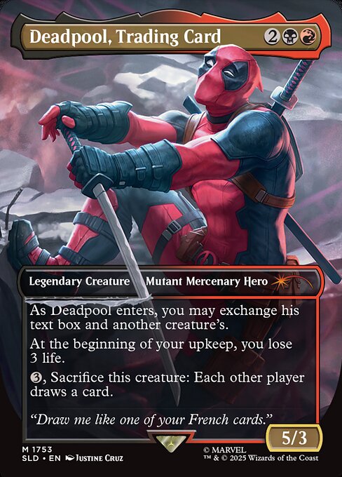 Deadpool, Trading Card 1753