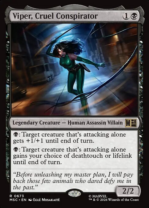 Viper, Cruel Conspirator 673