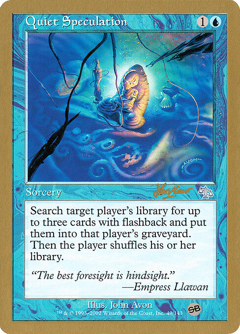 Quiet Speculation shh49sb