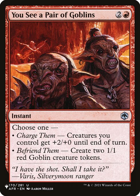 You See a Pair of Goblins AFR-170