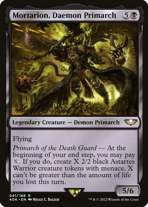 Mortarion, Daemon Primarch 41