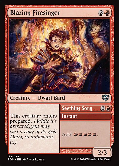 Blazing Firesinger // Seething Song 109