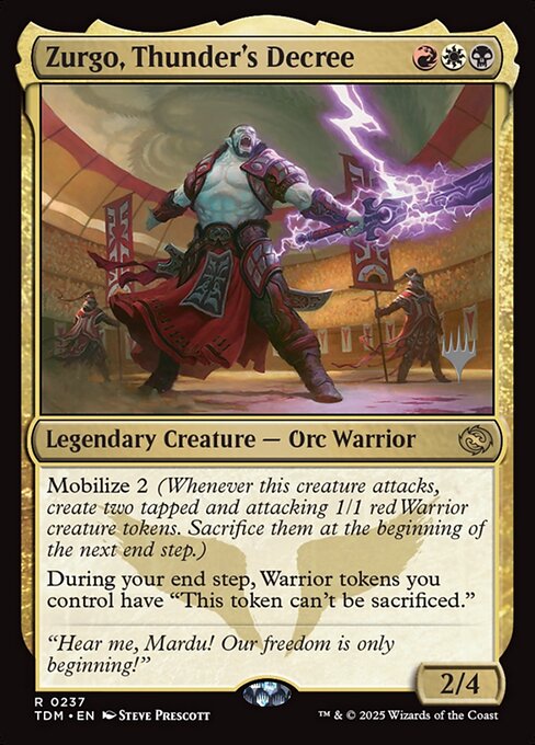 Zurgo, Thunder's Decree 237p