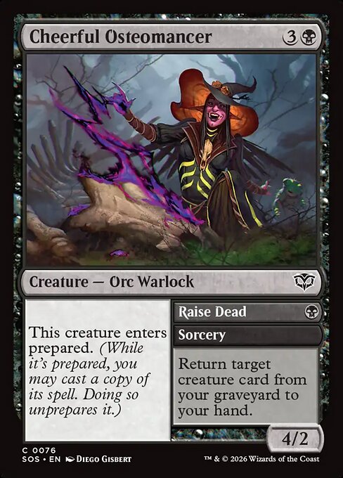 Cheerful Osteomancer // Raise Dead 76