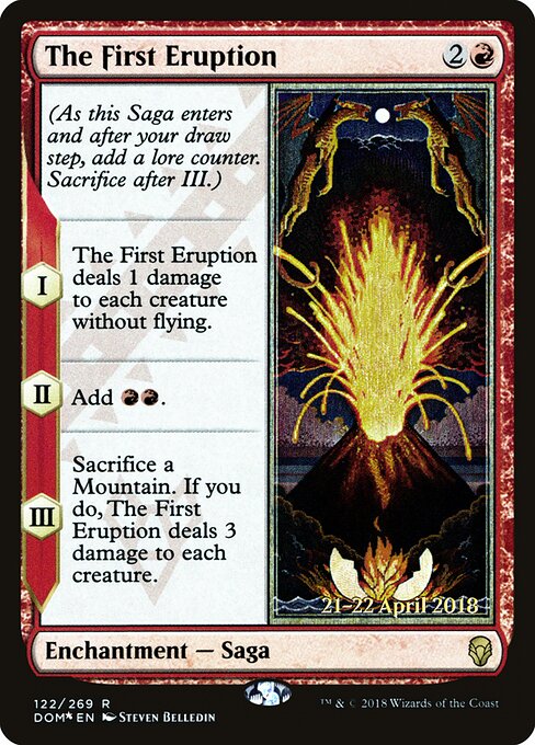 The First Eruption 122s