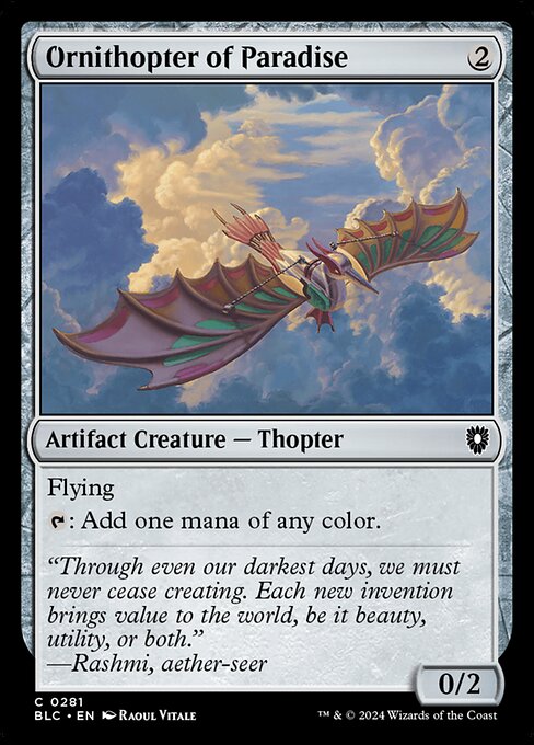 Ornithopter of Paradise 281
