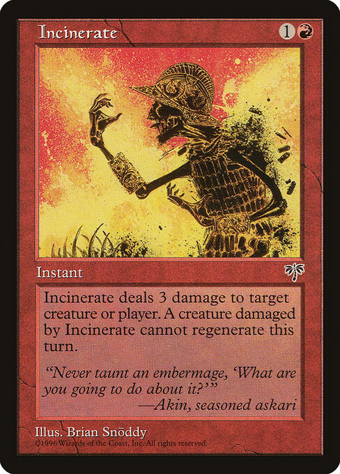 Incinerate 184