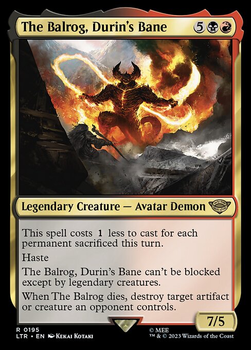 The Balrog, Durin's Bane 195