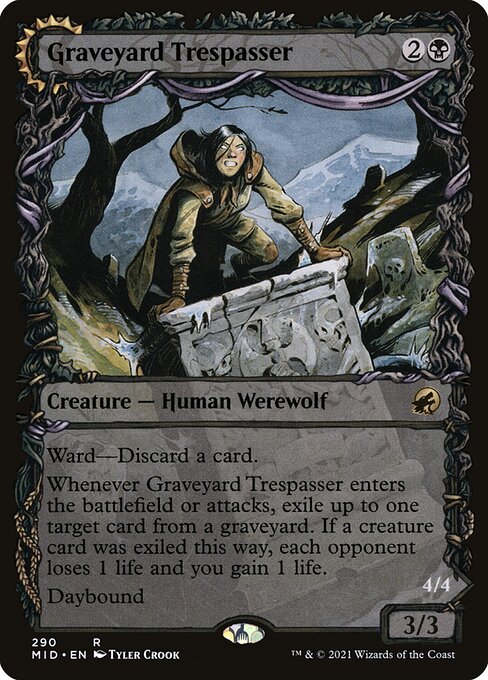 Graveyard Trespasser // Graveyard Glutton 290