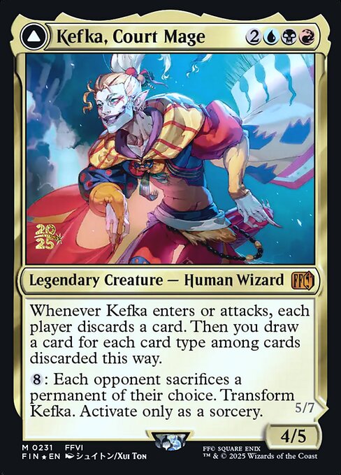 Kefka, Court Mage // Kefka, Ruler of Ruin 231s