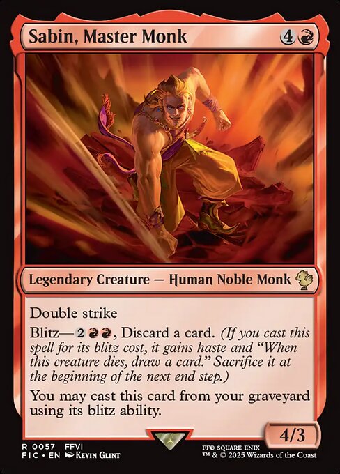 Sabin, Master Monk 57