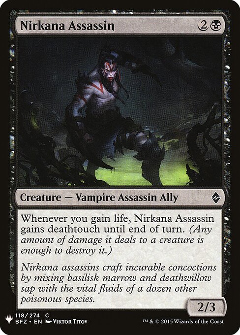 Nirkana Assassin BFZ-118