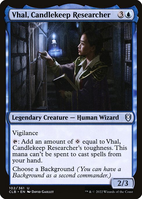 Vhal, Candlekeep Researcher 102