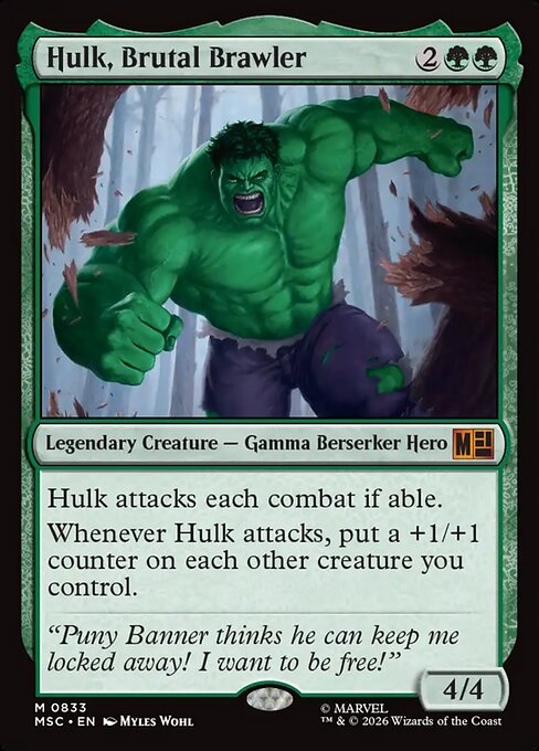 Hulk, Brutal Brawler 833