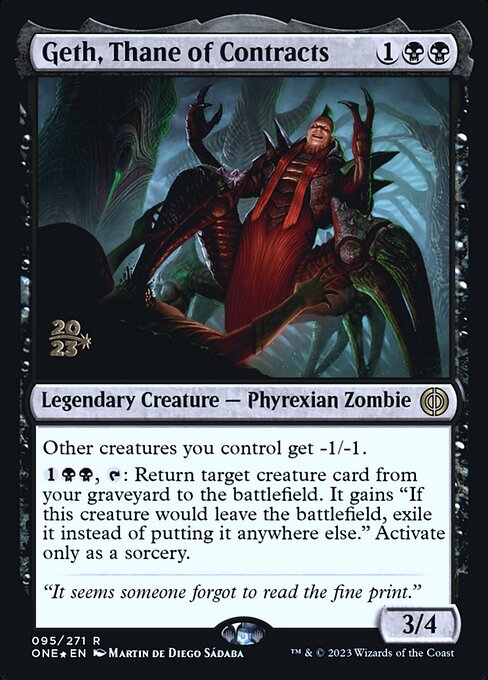 Geth, Thane of Contracts 95s
