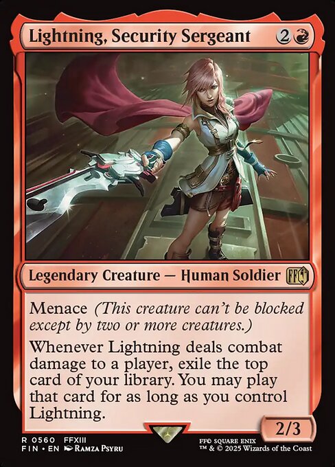 Lightning, Security Sergeant 560