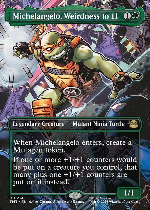 Michelangelo, Weirdness to 11 214
