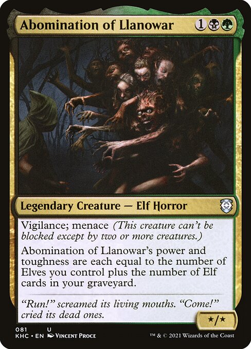 Abomination of Llanowar 81