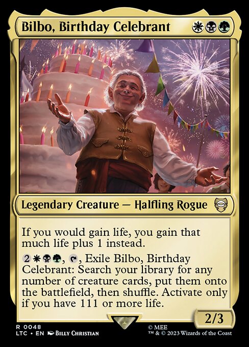 Bilbo, Birthday Celebrant 48