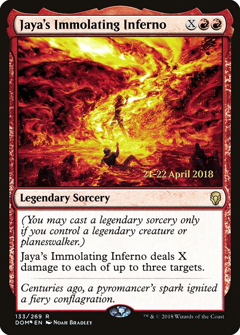 Jaya's Immolating Inferno 133s