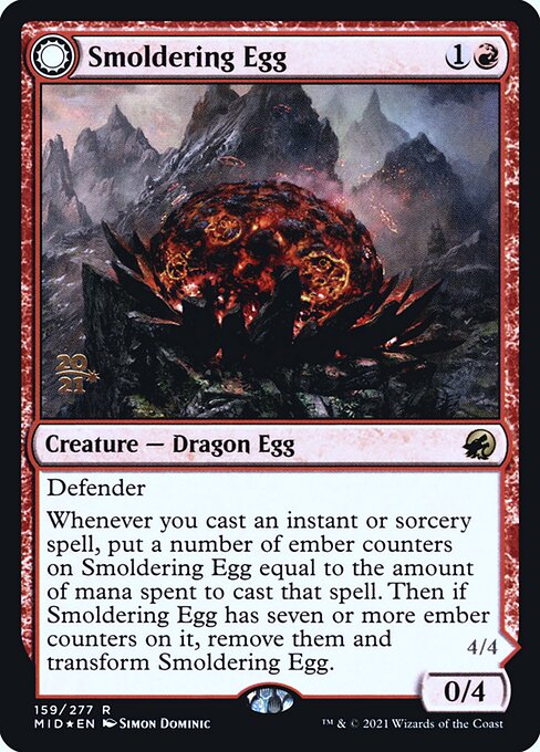 Smoldering Egg // Ashmouth Dragon 159s
