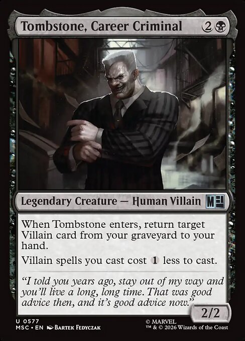 Tombstone, Career Criminal 577