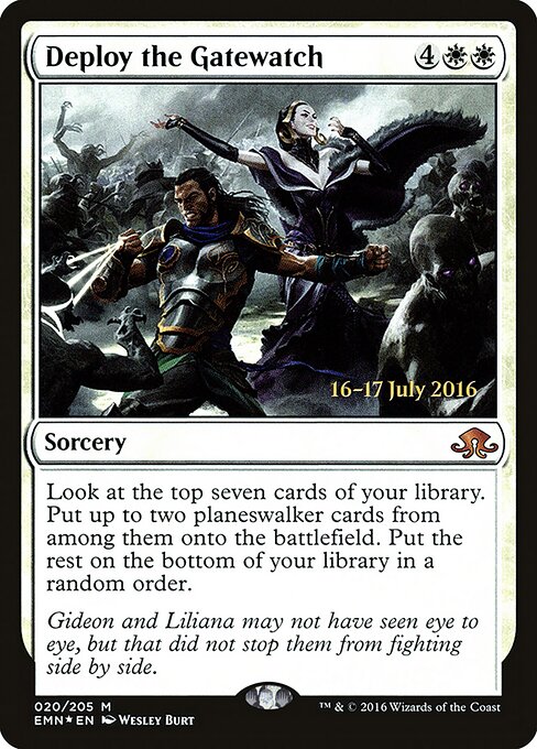 Deploy the Gatewatch 20s