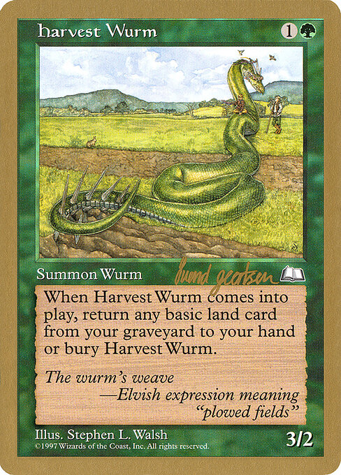 Harvest Wurm sg130