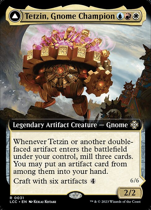 Tetzin, Gnome Champion // The Golden-Gear Colossus 31