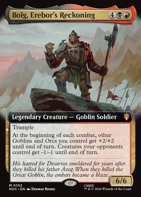 Bolg, Erebor's Reckoning 102