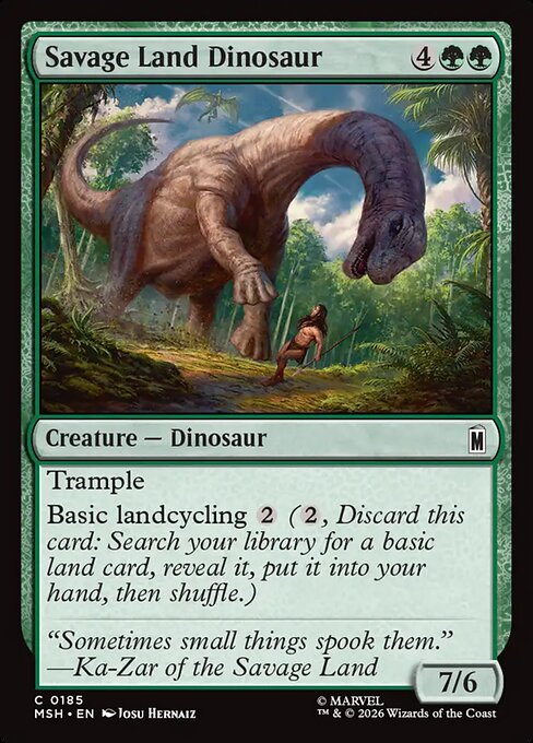 Savage Land Dinosaur 185